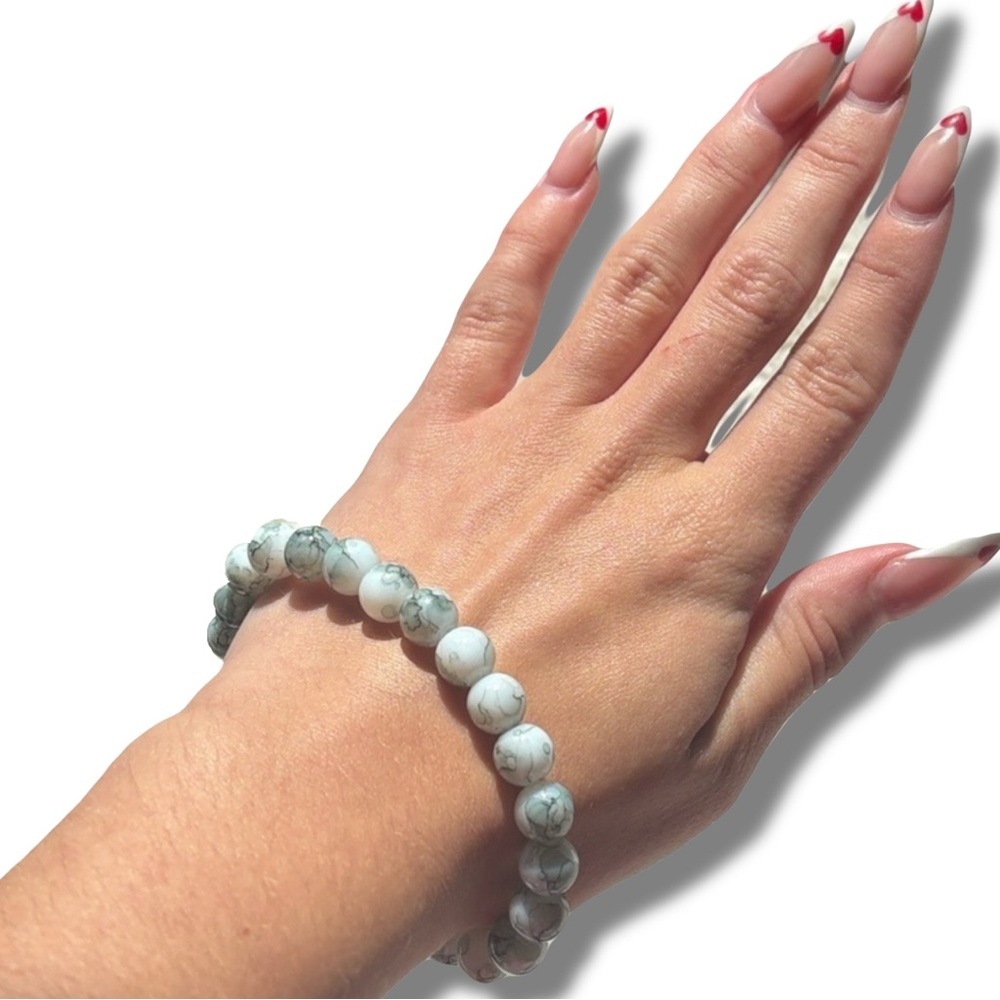 Moss Agate Crystal Bracelet‎ Emotional Balance | Grounding Energy | Abundance |